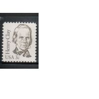 США-1983, (Мих.1643) , ** , Стандарт, Личности, Политик(одиночка),