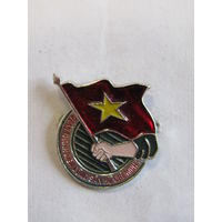 Знак. Значок. "Комсомол Вьетнама". "Союз коммунистической молодежи имени Хо Ши Мина". Вьетнам. Ретро СССР. м