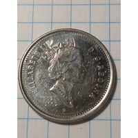 25 центов  Канада 2002  год.