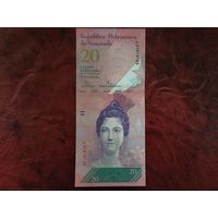 20 боливаров Венесуэла 2009 г. Нечастый год.
