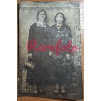 1928-е Открыточный формат студийное фото дамы ретро типажи