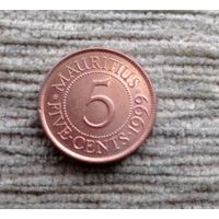 Werty71 Маврикий 5 центов 1999