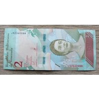 Werty71 Венесуэла 2 боливара 2018 UNC банкнота