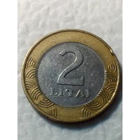 2 лита  Литва 1999 год