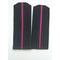 Погоны съемные обр.1963г. младш.офиц.состава (малин.просветы) интенд., админстр., юрид. и медиц. (с 1969 по 1980) служб ВМФ СССР