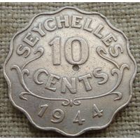 10 центов 1944 Сейшеллы