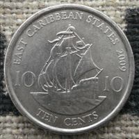 10 центов 2009 Восточные Карибы