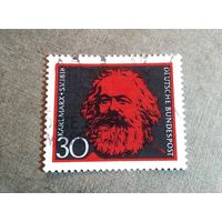 Марка Германия 1968 год Карл Маркс