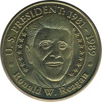 Медаль США: President 1981-1989 Ronald W. Reagan. The Sunoco Presidential Coin Series #3