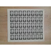 Лист 1976 г. 100 лет со дня рождения Вильгельма Пика