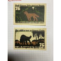 Нотгельд 75-75 пфеннигов -2712-2