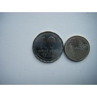 Шри-Ланка 10 рупий 2017г.