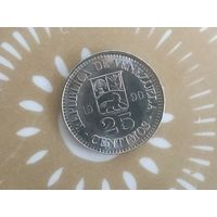 Венесуэла 25 сентимо  1990 год.