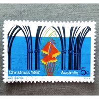 Марка Австралия 1967 год Рождество