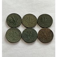 Польша 1 грош 6 монет