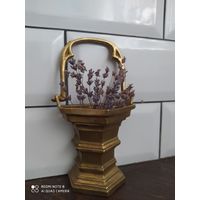 Кашпо подвесное тяжёлое бронза