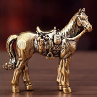 Статуэтка миниатюра Лошадь с седлом Бронза