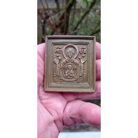 МЕДНОЛИТАЯ ИКОНА БОЖЬЯ МАТЕРЬ РЕДКИЙ СЮЖЕТ . Распродажа Коллекции !!! .Экспресс  Аукцион  с рубля без МПЦ и прочего  .Много лотов в продаже .