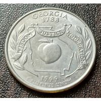 США , 1999     D    Квотер штата Джорджия    ( 1-6-8 )