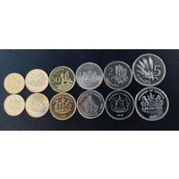 Лесото набор 6 монет 10, 20, 50 лисенте 1 лоти 2, 5 малоти UNC