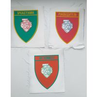 Советские нашивки Спортивного клуба дружественных армий и общества ЦСКА на спорт.форму