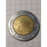 500 лир Италия 1988 год