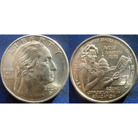 США. Квотер 2024 г. Выдающиеся женщины N12. Пэтси Такемото. Минтмарка P.