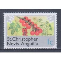 [1113] Сент-Кристофер,Невис и Ангилья 1978. Флора.Плоды.Помидоры. MNH