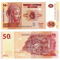 Конго 50 франков образца 2022 года UNC p97