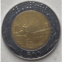 Италия 500 лир 1988 г.