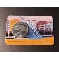 Городу Виллемстад на о. Кюросао. UNC-качество в coincard.