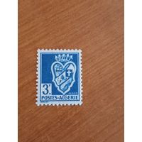 Французская колония Алжир герб чистая без клея (3-2