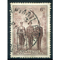 Австралия - 1940г. - участие австралийцев во Второй Мировой войне, 9 P - 1 марка - гашёная [Mi 159]. #3-WB-85-A-2