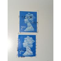 Великобритания 1971 Профиль королевы Елизаветы II, созданный на основе скульптуры Арнольда Машина