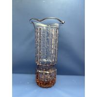 Ваза 20,5 см КОРА ДУБА стекло автор В. С. Мурахвер завод Неман