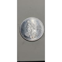 Гватемала 25 сентавос 2022