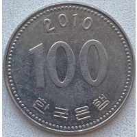 Южная Корея 100 вон 2010 г.