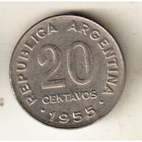 Аргентина 20 сентаво 1955