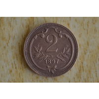 Австро-Венгрия 2 геллера 1897
