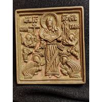 Медно литая иконка Спас Смоленский