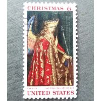 Марка США 1968 год Рождество