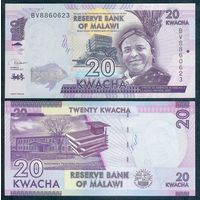 Малави 20 квача 2019 год. UNC