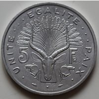 Джибути 5 франков 1991 год