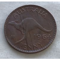 Австралия 1 пенни 1964 (с точкой) Елизавета II