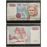 1000 лир Италия 1990 г.
