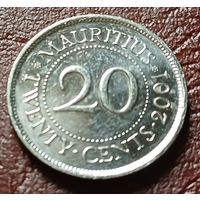 Маврикий 20 центов, 2001    ( 1-2-6 )