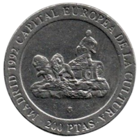 КОРОЛЕВСТВО ИСПАНИЯ. 200 ПЕСЕТ 1991