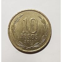 Чили 10 песо, 2011