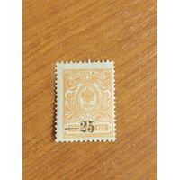 1918-20 Россия Гражданская война Кубанское краевое правительство чистая клей след от наклейки герб (5-8)