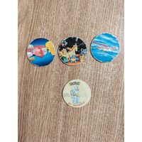 Фишки Покемон Pokemon  CAPS кэпсы сотки / цена указана за 1 штуку/